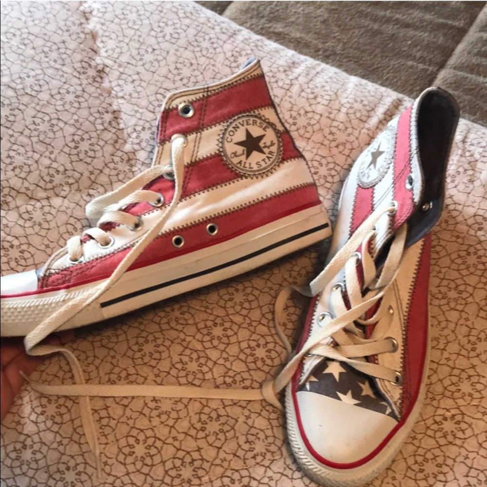 Vintage Flag high top Converse